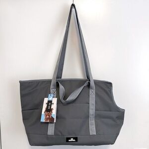 Dog Whisperer Gray Pet Carrier Travel Tote